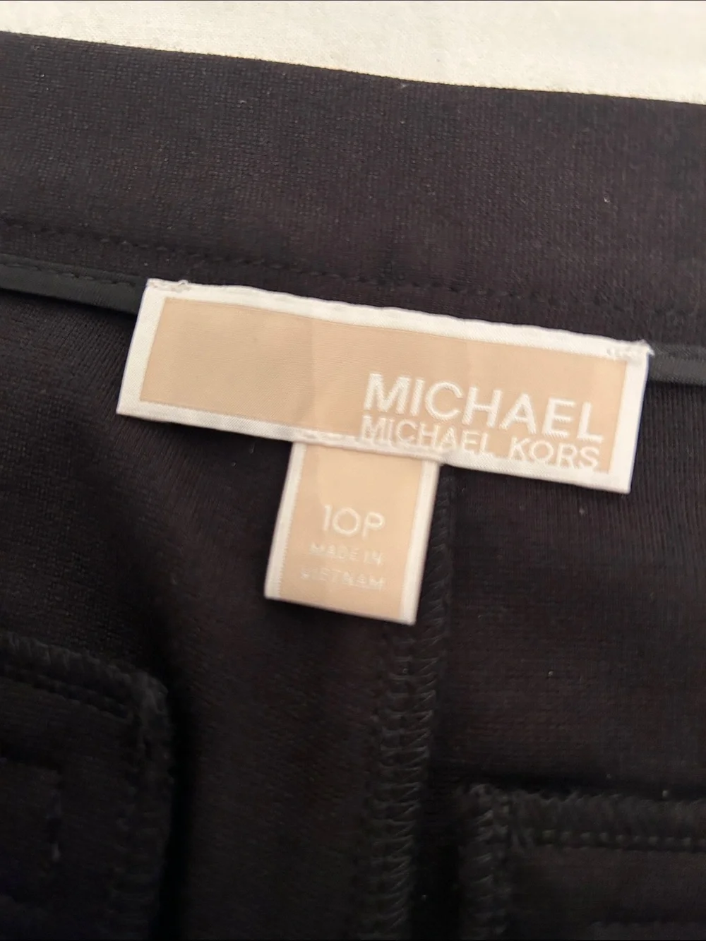 Michael Kors Black Womens Slim Tapered Dress Pants